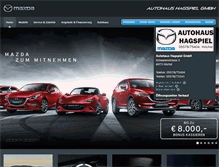 Tablet Screenshot of hagspiel.mazda.at