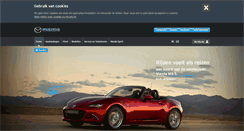 Desktop Screenshot of nl.mazda.be