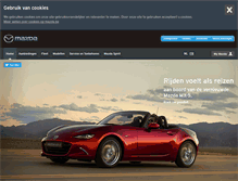 Tablet Screenshot of nl.mazda.be